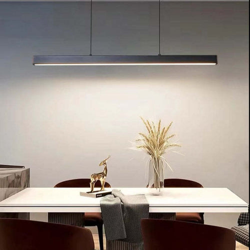 Arisha Moderna LED Lampada a Sospensione Metallo Nero/Marrone Lineare