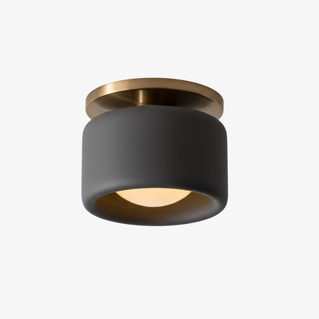 Lampada da soffitto a tamburo in porcellana