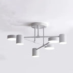 Quor LED Soffitto Lampada, Nero/Bianco/Oro 6 Teste