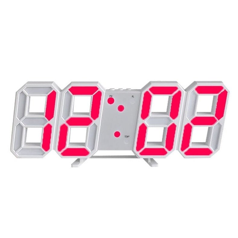 LumiSync Orologio da Parete LED 3D – Orologio Digitale Moderno con Illuminazione Dimmerabile