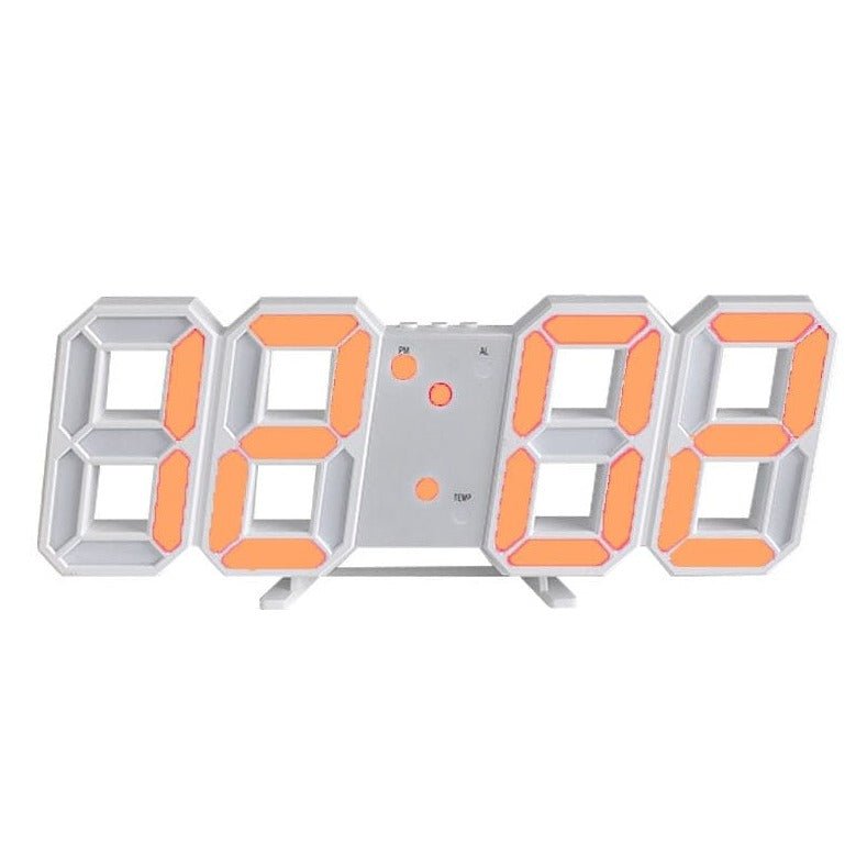 LumiSync Orologio da Parete LED 3D – Orologio Digitale Moderno con Illuminazione Dimmerabile