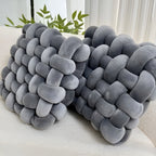 Cuscini decorativi a nodo in set da 2 – Morbidi e Decorativi | Perfetti per divano, letto e soggiorno