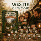 🐶Calendario Avvento 2D Westie nel Bosco 2026 - Countdown Festivo di 24 Giorni - Regalo per Amanti dei Cani