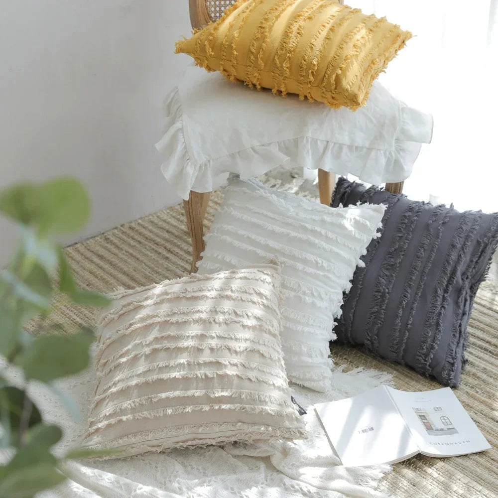 Copriletto Boho con Frange