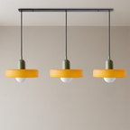 Lampada a sospensione Bauhaus a tre vetri