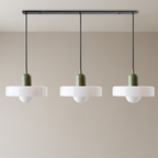 Lampada a sospensione Bauhaus a tre vetri