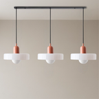 Lampada a sospensione Bauhaus a tre vetri