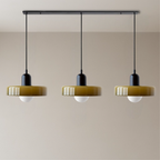 Lampada a sospensione Bauhaus a tre vetri