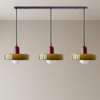Lampada a sospensione Bauhaus a tre vetri