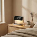 Caricatore Wireless Sveglia Lampada Notturna 3 in 1