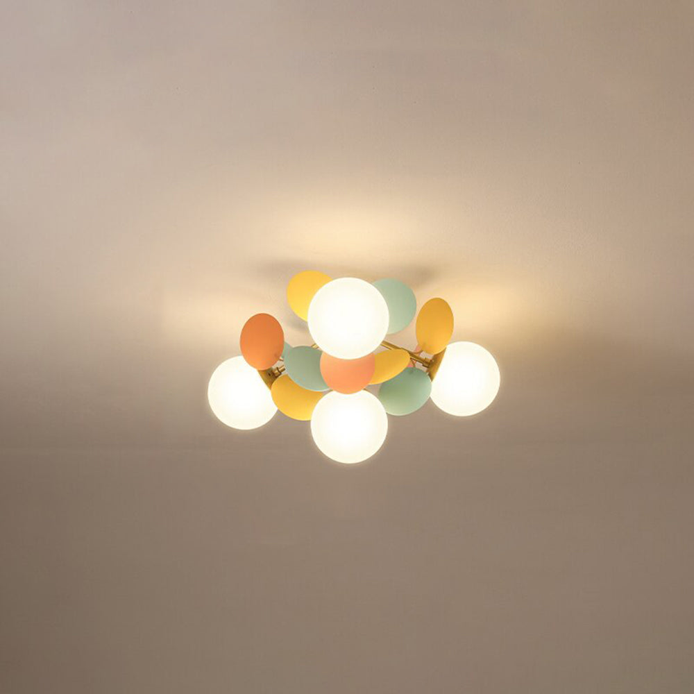 Aria Lampadario a Rami di Fiori Multicolore per Soggiorno