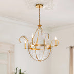 Candelabro di Lusso a 4 Luci con Palma