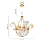 Candelabro di Lusso a 4 Luci con Palma