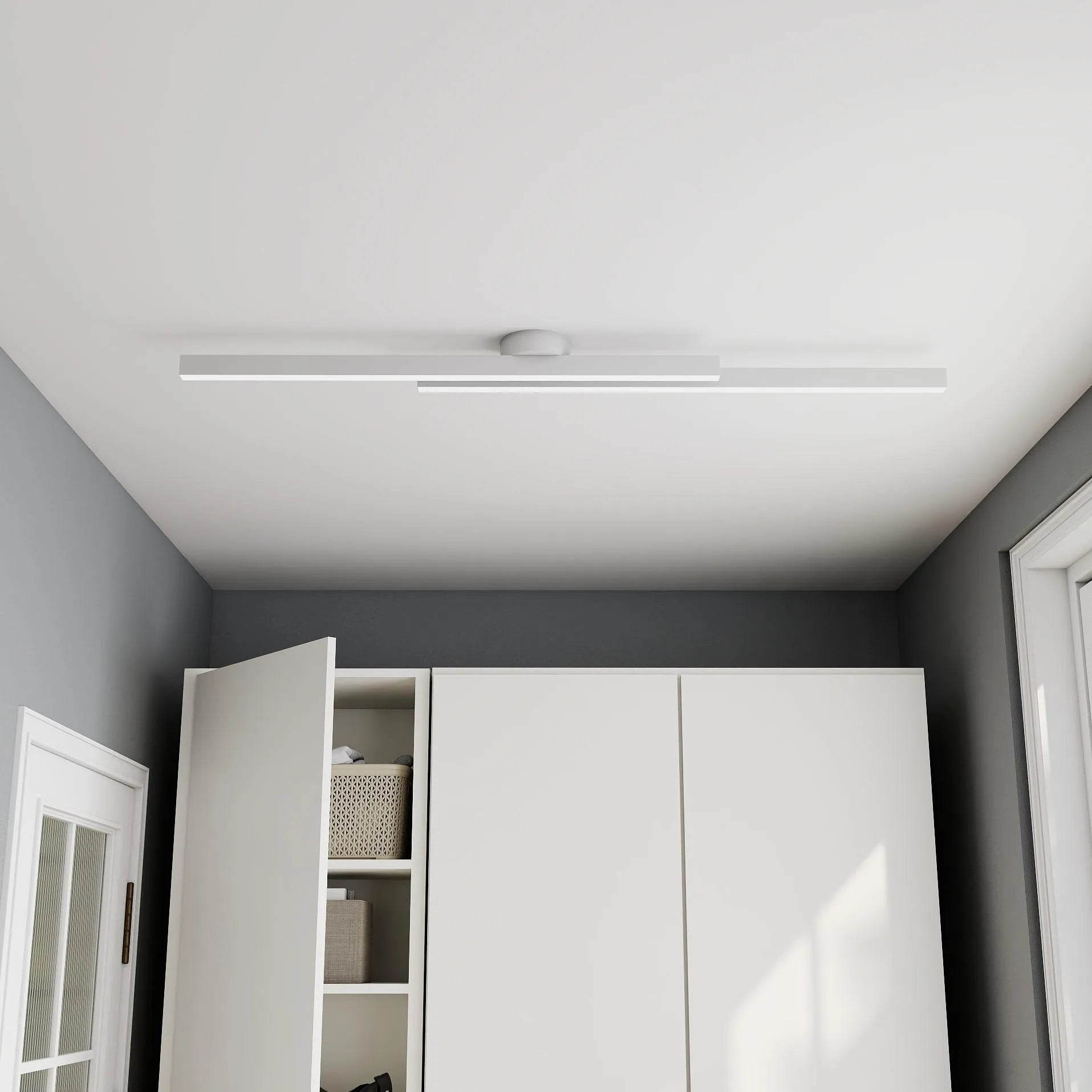 Moderna Lampada da Soffitto in Alluminio a Striscia Lunga