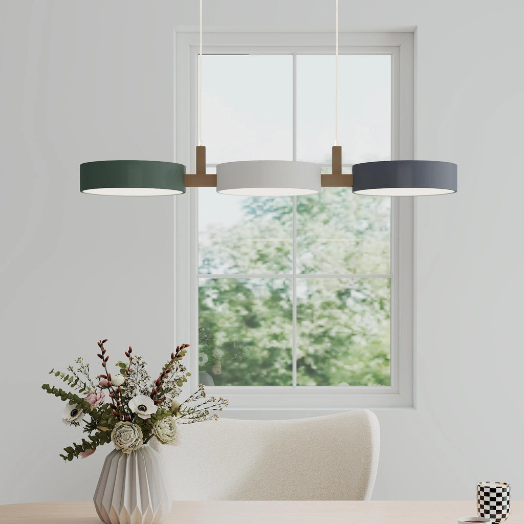 Lampada a Sospensione in Metallo Nordica Moderna a Cilindro