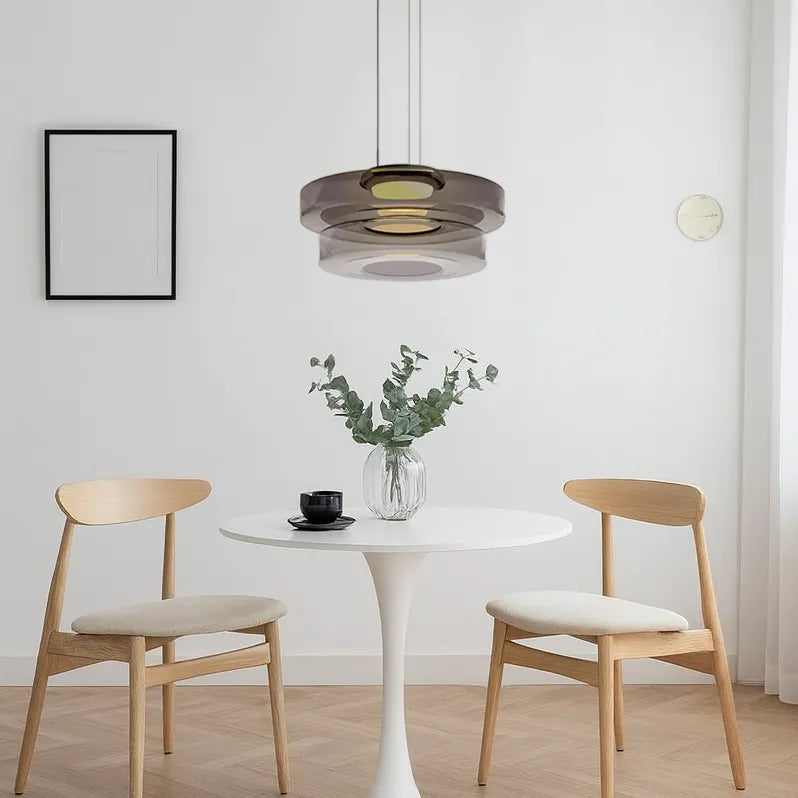 Lampada a Sospensione in Vetro Stile Bauhaus