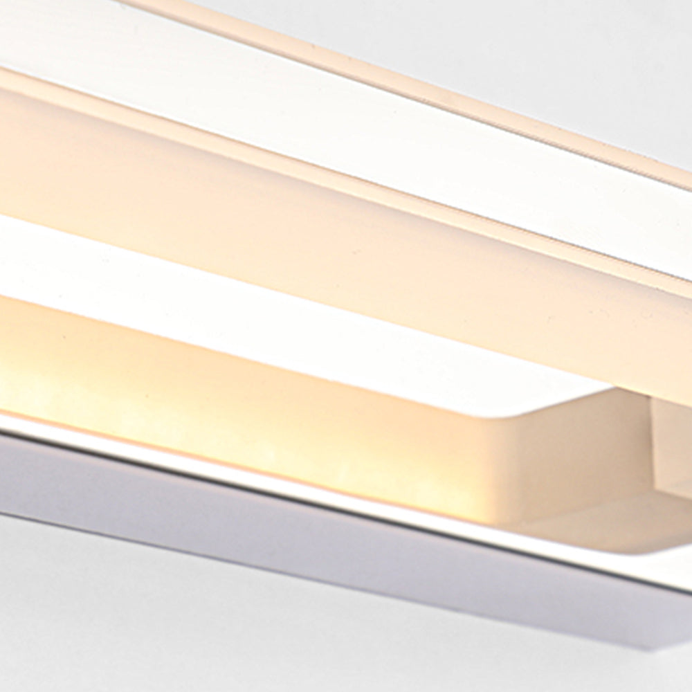 Lampada da parete Arisha Nordic Linear Metal Mirror, Cromata/Nera
