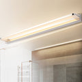 Lampada da parete Arisha Nordic Linear Metal Mirror, Cromata/Nera