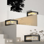 Lampade da esterno in metallo LED contemporanee Ray, nere
