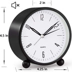 SereniRise – Orologio sveglia elegante e silenzioso con luce notturna e allarme regolabile