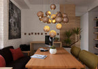 Frendorf | Lampada a sospensione in legno a forma di sfera | Design moderno e naturale