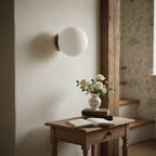 Lampada da Parete Perla Ottone&Vetro