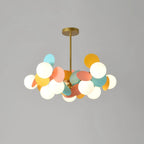 Lampadario in Vetro Moderno a Sfere Ronde