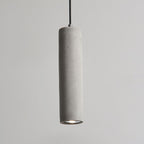 Lampadario Pendente Industriale Contemporaneo in Cemento con Texture Ruvida da 1 Luce per Soggiorno