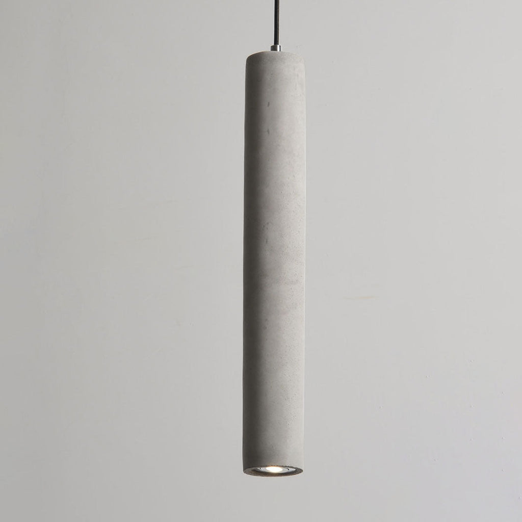 Lampadario Pendente Industriale Contemporaneo in Cemento con Texture Ruvida da 1 Luce per Soggiorno