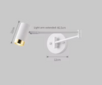LUXARM Lampada da Parete Regolabile con Braccio Lungo
