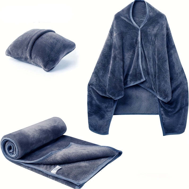 Coperta Elettrica Portatile con Funzione Cuscino – Coperta da Viaggio per Maggiore Comfort