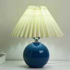 Lampada da Tavolo Ceramica Pieghettata Minimalista Nordica a 1 Luce