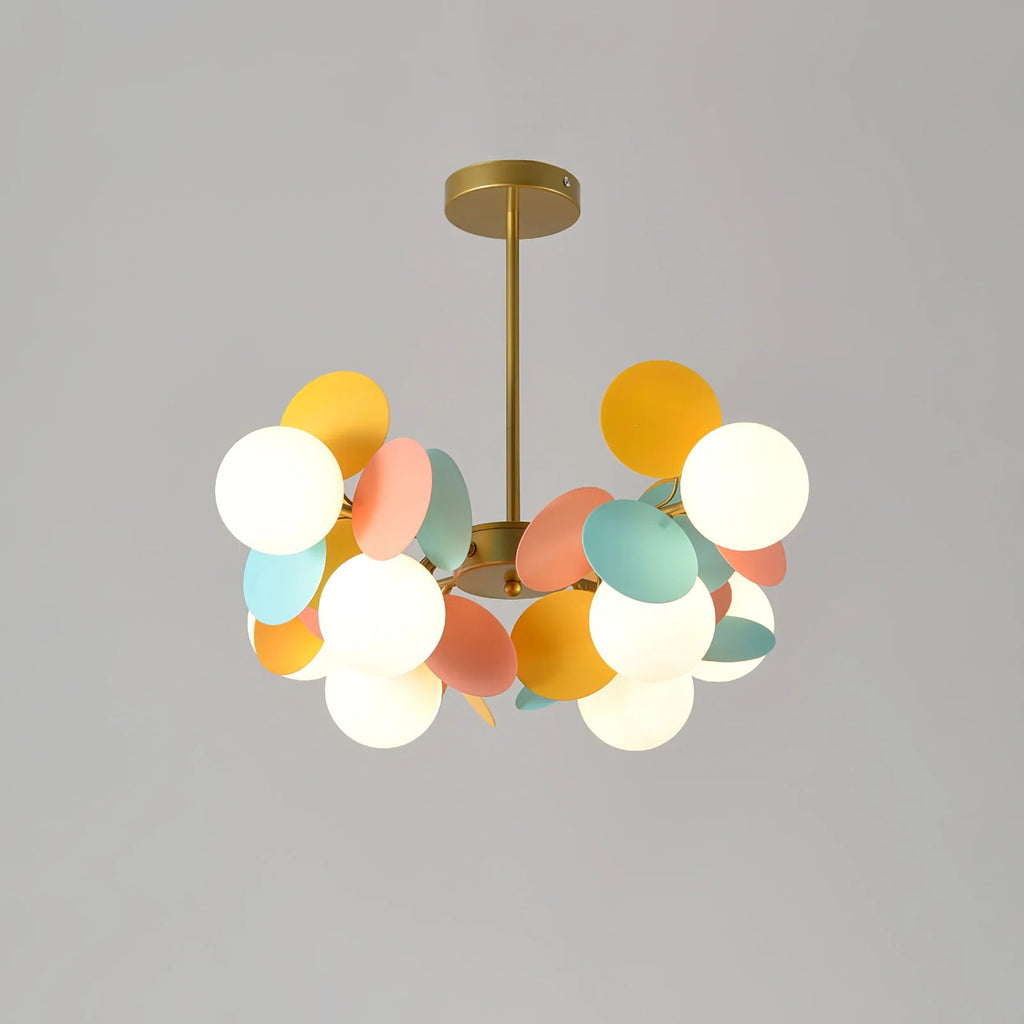 Lampadario in Vetro Moderno a Sfere Ronde