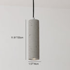 Lampadario Pendente Industriale Contemporaneo in Cemento con Texture Ruvida da 1 Luce per Soggiorno