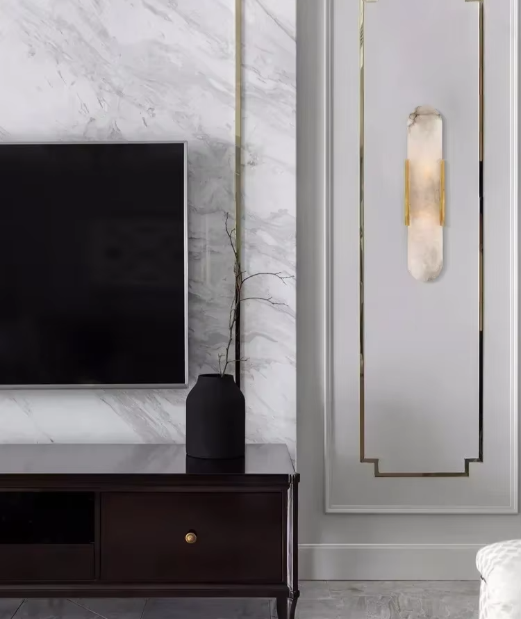 Lampada da Parete in Marmo di Lusso – Design Moderno con Illuminazione Elegante