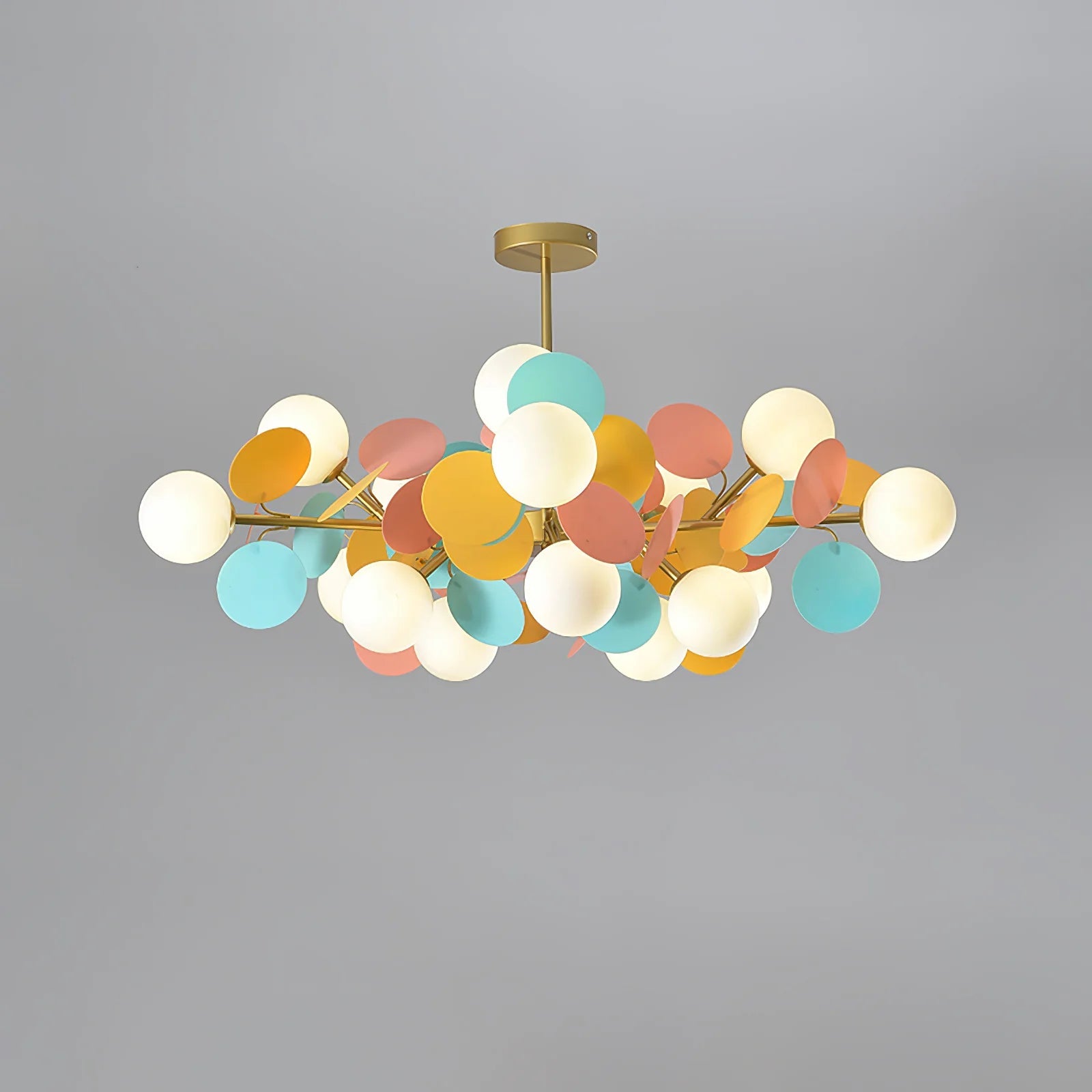 Lampadario in Vetro Moderno a Sfere Ronde