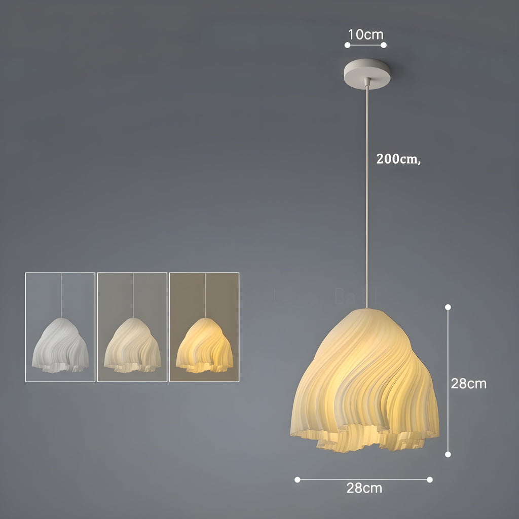 FloraBloom Light - Fiore stampato in 3D nordico come lampada sospesa