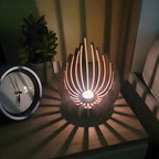LumoLotus – Porta candela in legno ispirato al boho