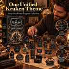 Set di Calendario Avvento Mini Bottiglie di Rum Kraken da 24 Giorni per Esposizione al Bar durante le Feste, Regalo Collezionabile per Amanti del Rum, Countdown di Natale e Decorazione Festiva