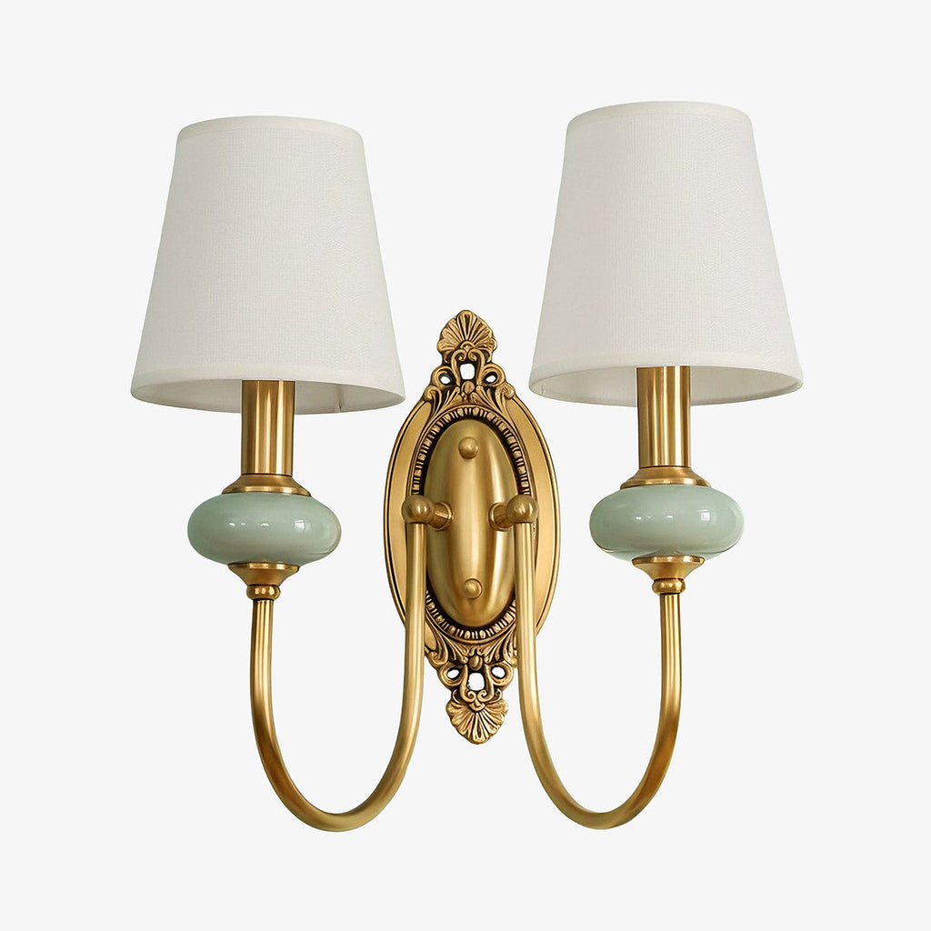 Lampada da Parete Lodge Ceramica&Tessuto&Metallo