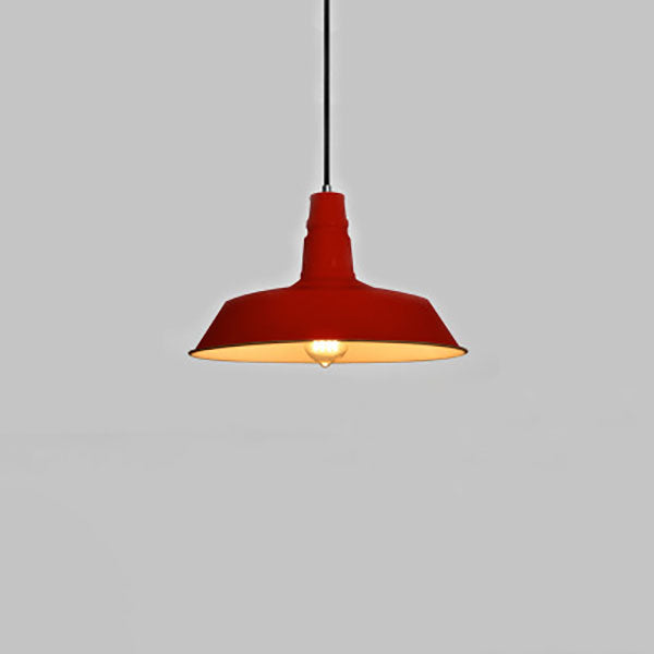 Lampadario Pendente Industriale Contemporaneo in Ferro a 1 Luce per Soggiorno