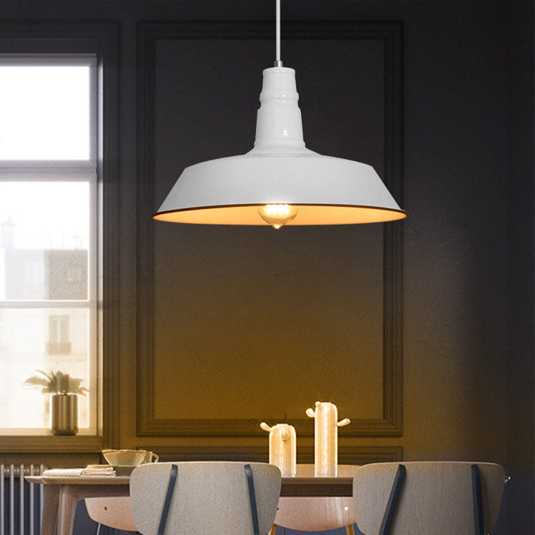 Lampadario Pendente Industriale Contemporaneo in Ferro a 1 Luce per Soggiorno