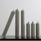 Lampadario Pendente Industriale Contemporaneo in Cemento con Texture Ruvida da 1 Luce per Soggiorno
