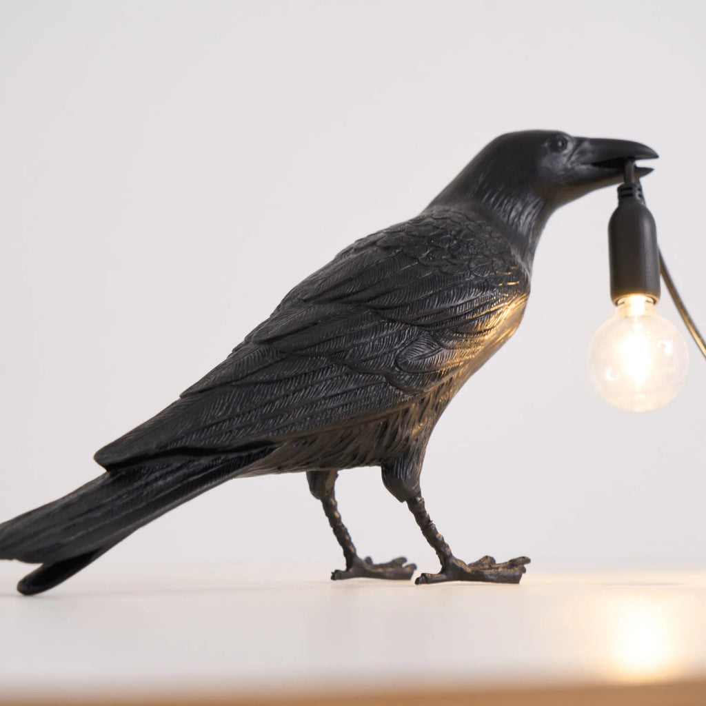 Lampada da Tavolo in Resina Trendy Crow