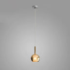 Lampada a sospensione in vetro sferico minimalista