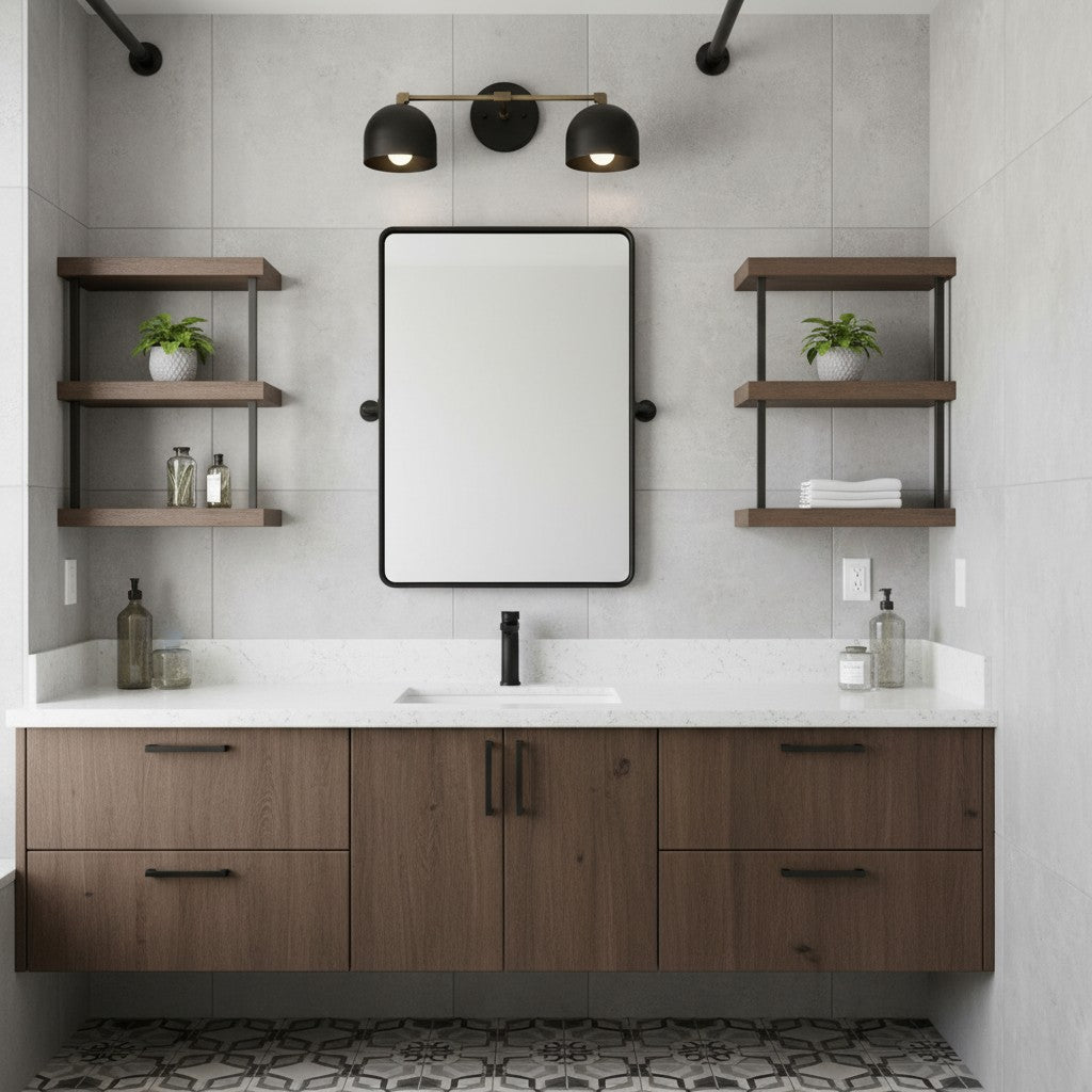 Applique da Parete in Ottone Chroma Dome per Bagno Moderno