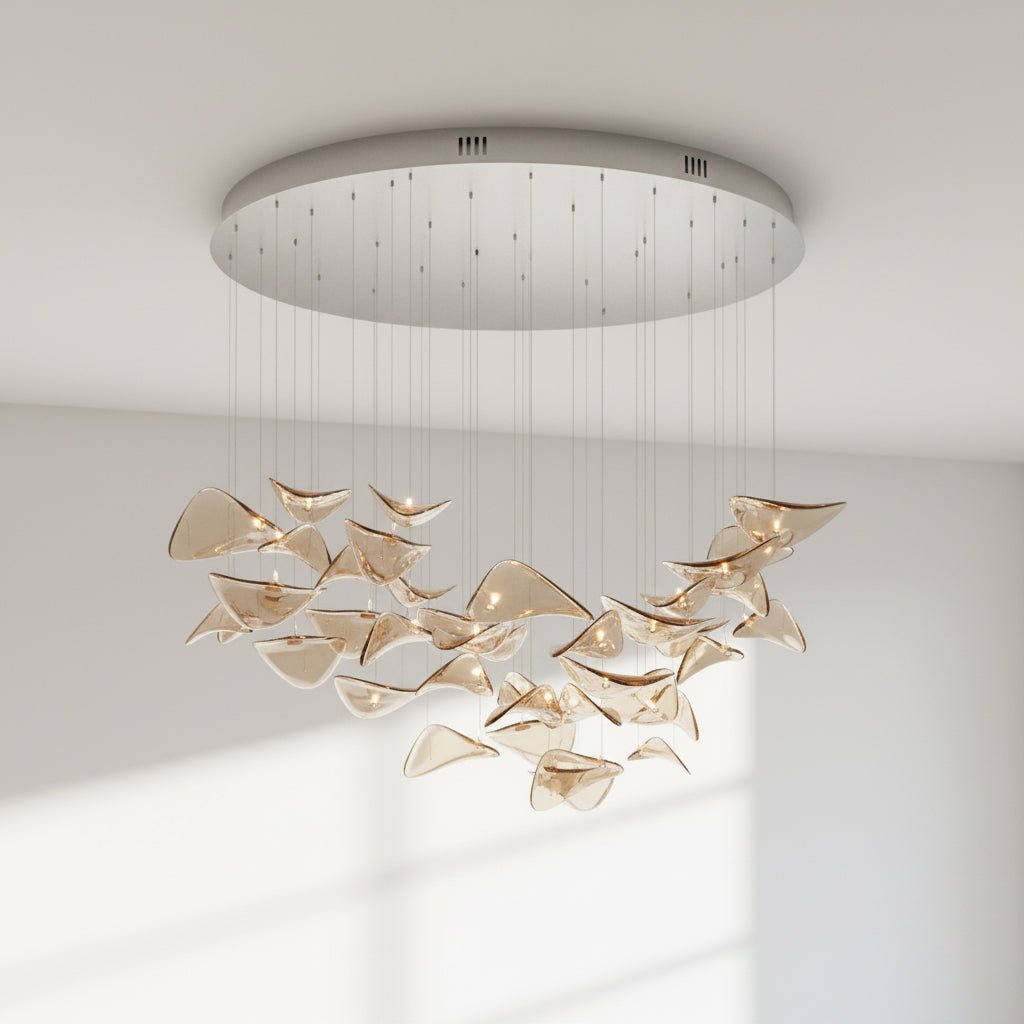 Lampadario a Foglia Fluttuante Wave
