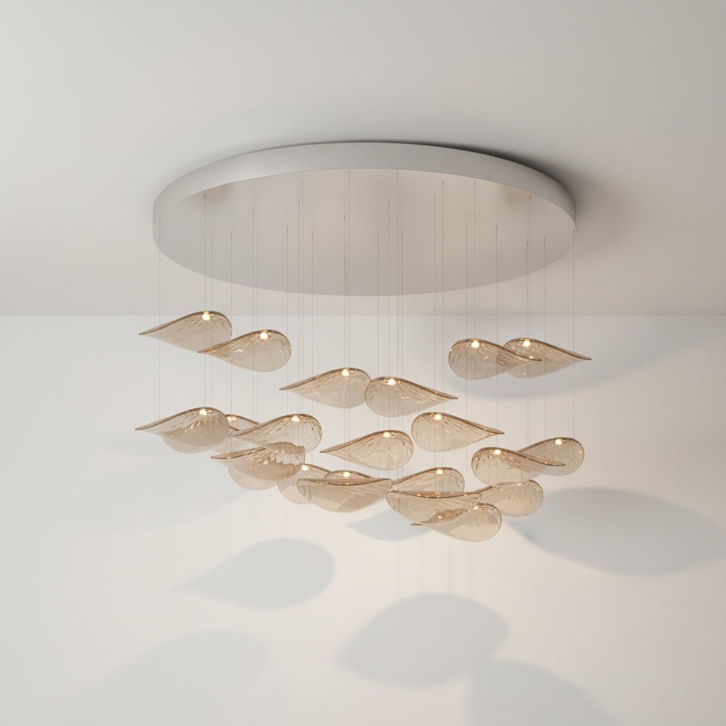 Lampadario a Foglia Fluttuante Wave