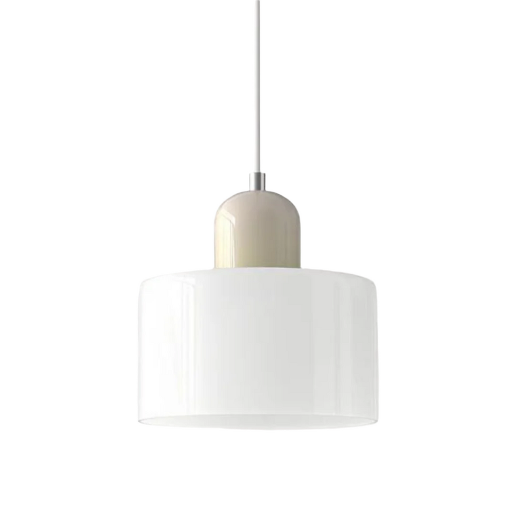 Lampada a sospensione in vetro – Elegante lampada cilindrica per ambienti accoglienti
