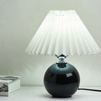 Lampada da Tavolo Ceramica Pieghettata Minimalista Nordica a 1 Luce